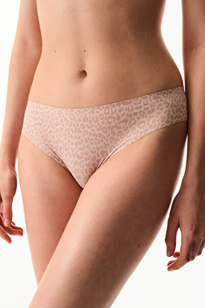 Penti Pembe Leoparlı Slip Külot