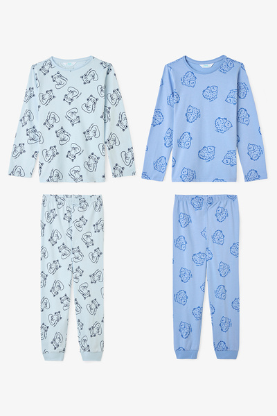 Penti Σετ πιτζάμες για αγόρια με μακρυμάνικο σχέδιο σκαντζόχοιρου, 2 τεμαχίων...