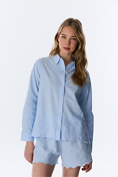 Penti Blue Relax Time Shirt Pajama Top