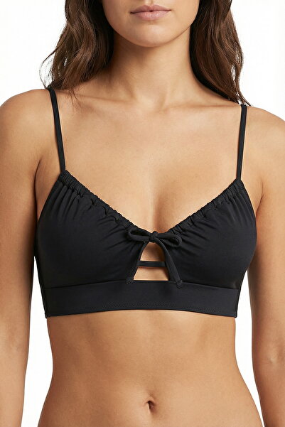 Penti Black Front Opening Bikini Top