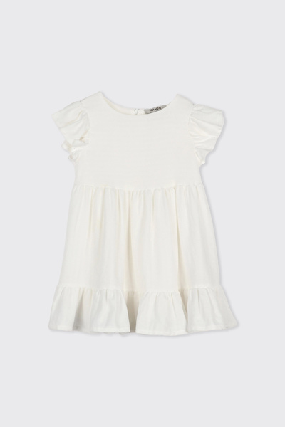 Panço Kız Bebek Ekru Elbise