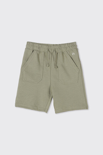 Panço Erkek Bebek Örme Haki Şort