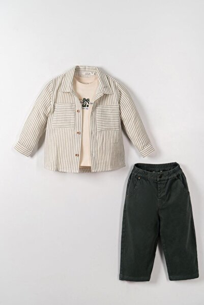 nk kids Erkek 41626-Çizgili Gömlek 1/4