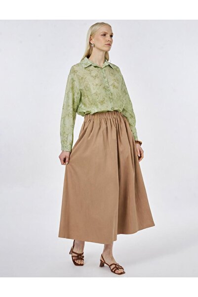 Kayra Fusta clopot cu buzunar maro deschis