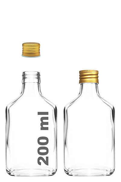 Afracam 200 ml Şeffaf Cold Brew Sızdırmaz Gold Metal Kapaklı 200 Cc Soğuk Kah...