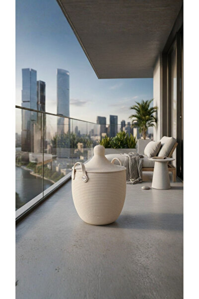 BAKKA HOME سلة تخزين عصرية مقاومة للماء مع غطاء + مجموعة صينية