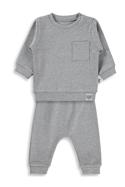 Civil Baby Süs Etiketli 2'Li Takım 6-18 Ay Takım - Gri 18-24 Ay