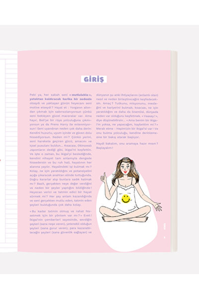mabel kitap İkigai: Benim Defterim / Anne-Sophie Levesque-Brianceau / / 9786259306742