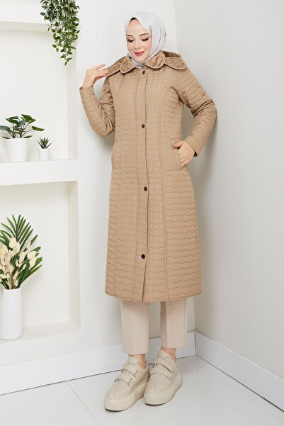 ESLEMNUR 110cm inside velboali quilted coat