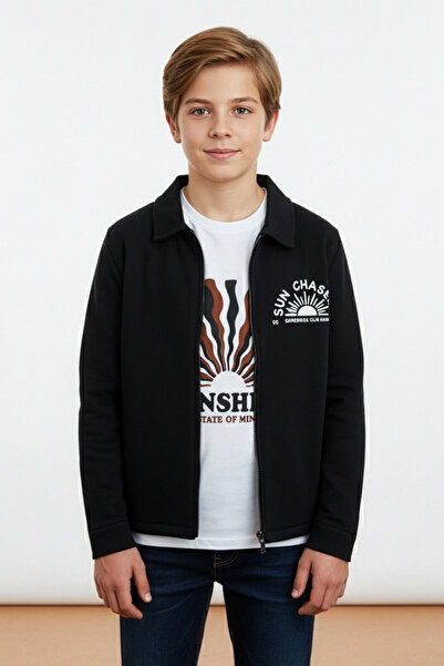 Fulla Moda Printed Zippered 2-Piece Boys' Set