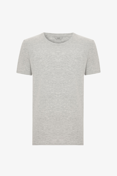 Penti Erkek Regular Gri Melanj Tişört