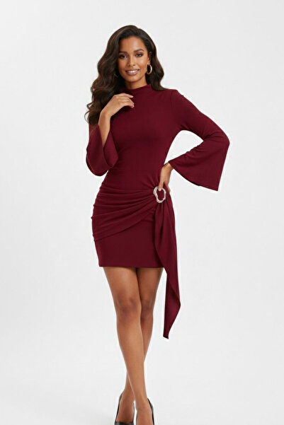 QBZ Stylish Self-Belted Mini Dress