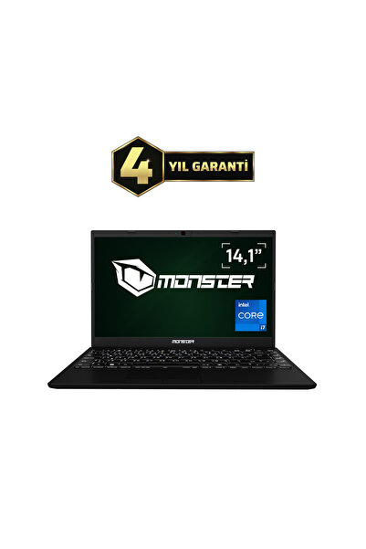 MONSTER Huma H4 V5.2.1 Black Intel Core I7 1255u 16 gb Ram 1 tb Ssd Windows 1...