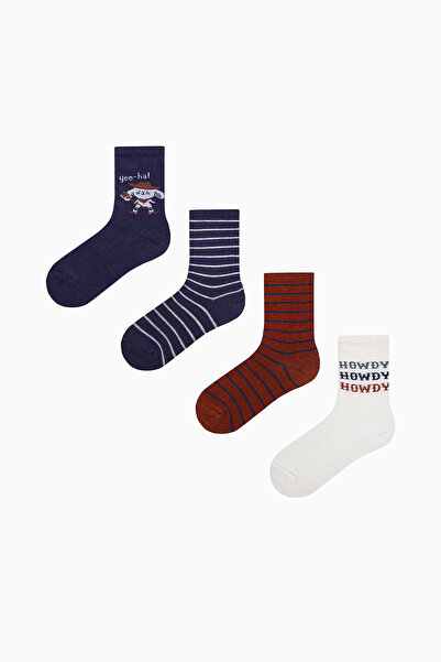 Penti Boy's Howdy Multicolored 4-Piece Socks
