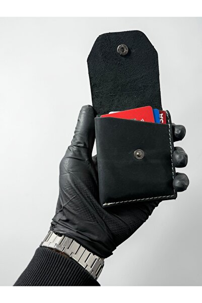 NZCLUB %100 Hakiki Crazy Deri El yapımı Minimalist Cüzdan - Crazy Deri Şık Ka...