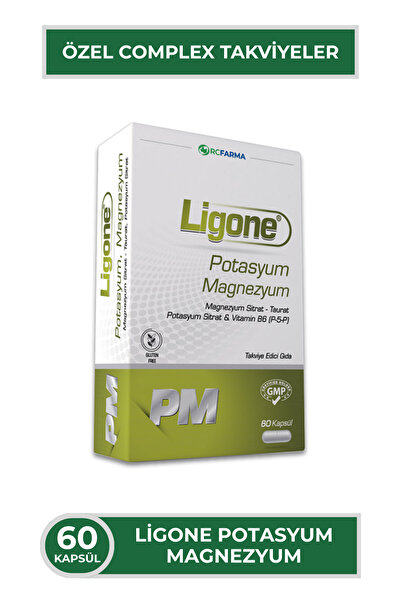 Ligone Potasyum Magnezyum B6 Bitkisel Kapsül 60 Kapsül