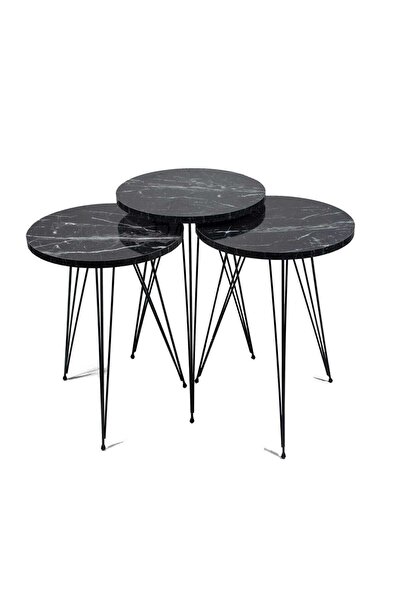 GOLDFALEZ Zigon Sehpa Tel Ayak Bendir