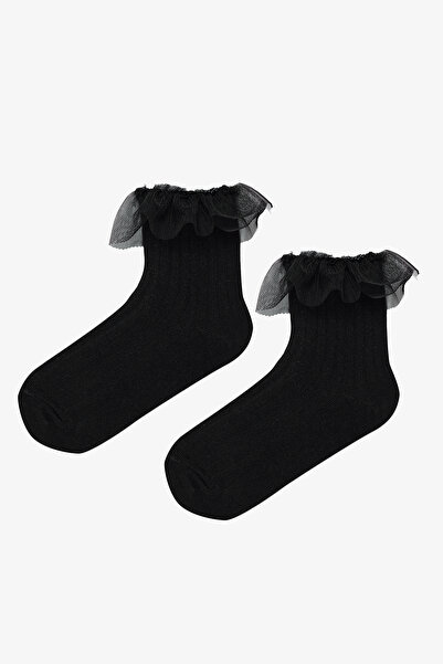 Penti Черни чорапи с детайли за момиче