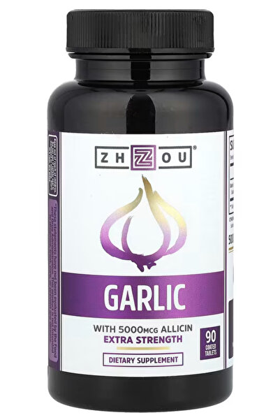 Zhou Nutrition Garlic with Allicin, Garlic Odorless Garlic Extract Pills for ...