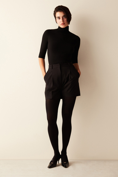 Penti Schwarze Samtstrumpfhose