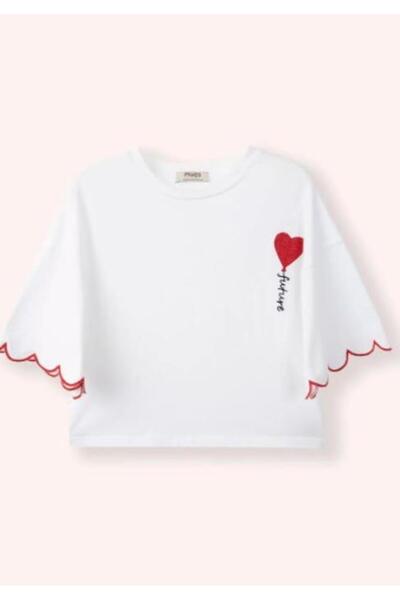 Panço KIZ ÇOCUK FUTURE KISA KOLLU TİŞÖRT GKPN0101