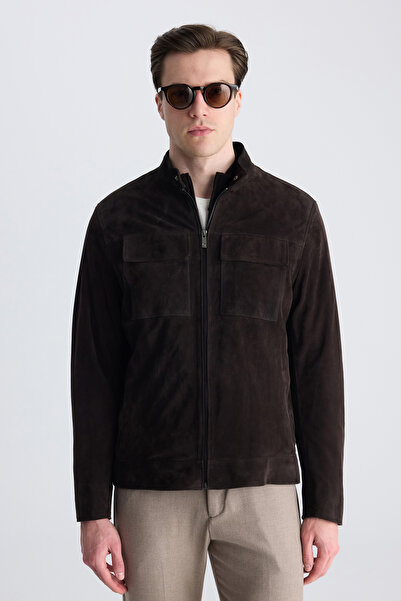 D'S Damat Ds Damat Regular Fit Kahverengi Deri Mont