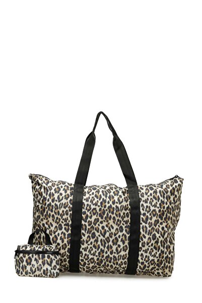 Butigo FOLDAWAY BAG 5PR KAHVE MULTI Kadın Omuz Çantası