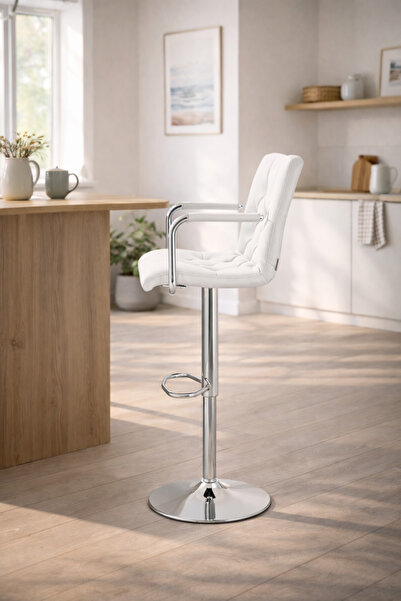 Bürocci Helen Bar Sandalyesi-beyaz-9519q0109