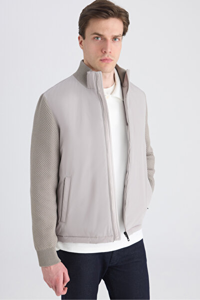 D'S Damat Ds Damat Regular Fit Taş Düz Mont