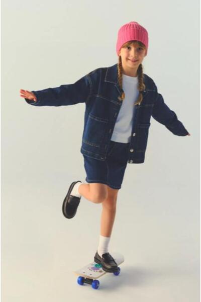 Panço KIZ BEBEK MONSTER CLUB DENİM ETEK GKPN0010