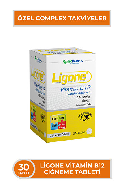 Rcfarma Vitamin B12 Folat Biotin Çiğneme Tablet 30 Tablet
