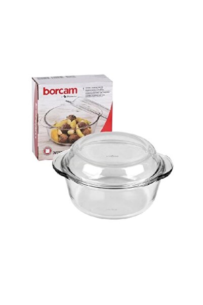 Paşabahçe 59023 Borcam Yuvarlak Kapaklı Tencere 1450 cc ORJin. Kutuludur