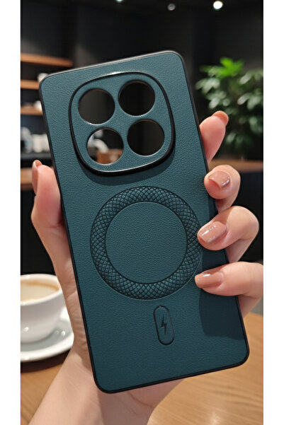 TechTrove Xiaomi Redmi Note 14 Pro Plus Uyumlu MagSafe Destekli Lüks Deri Gör...