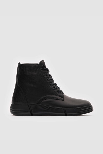 TOGO Siyah Hakiki Deri Kadın Casual Bot [060018]