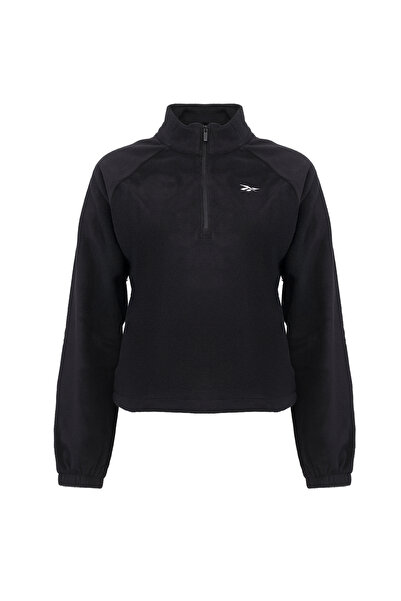 Reebok MYLA CROP 1/4 ZIP Siyah Kadın Ceket