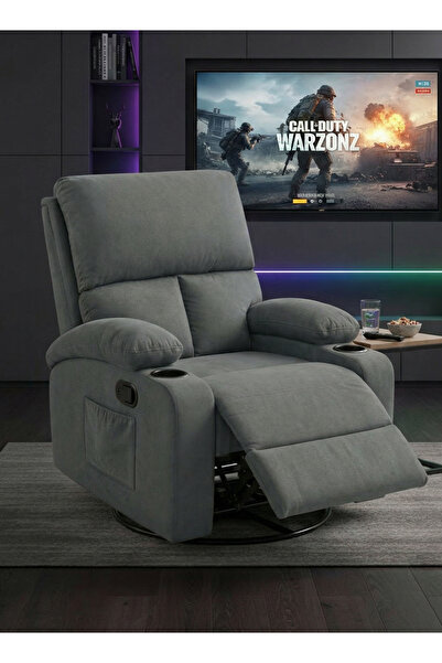 M SMART Luxury Rocking Swivel Recliner Chair - Lazy Boy Chair with Cup Holder...