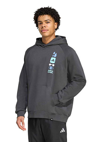 adidas Power Graphic cu glugă Top