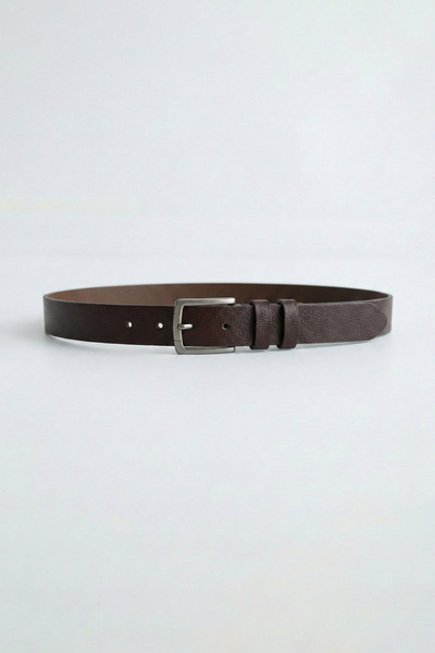 ablukaonline Чоловічий класичний ремінь 4 см, кавовий