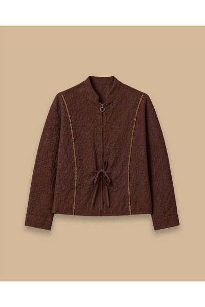 SCL Μπουφάν με Με σχέδιο φερμουάρ από ύφασμα γκοφρέ