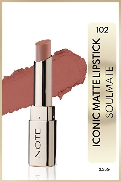 NOTE Iconic Matte Lipstick Kalıcı Mat Ruj 102 Soulmate - Nude