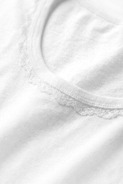 Öts Tricou de damă 100% bumbac, cu jumătate de mânecă, textură extra elastică (3620)
