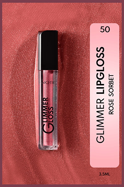 NOTE Glimmer Gloss Işıltılı Nemlendirici Dudak Parlatıcısı - 50 Rose Sorbet