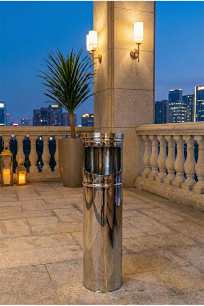 GörSeç Scrumieră din oțel inoxidabil pentru exterior, pentru fumat, pentru ba...