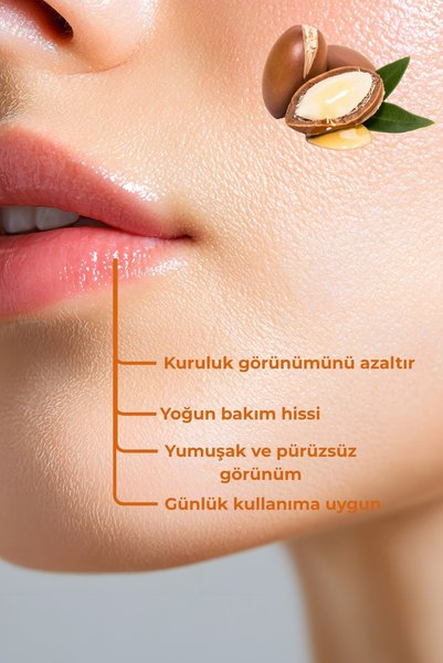 Bio Asia بلسم الشفاه بزيت الأرغان والعسل والألوفيرا - مغذي طبيعي للشفاه مع تأثير إصلاح مكثف