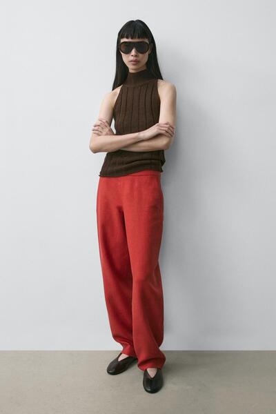 Massimo Dutti Linen volume trousers