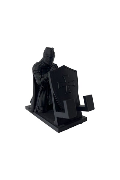DDM GLOBAL Knight Figured Phone & Tablet Stand Desktop Decoration