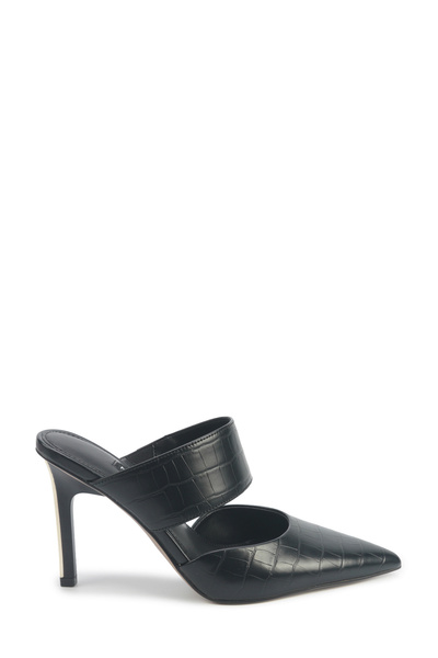 Nine West TRINIDAD 5PR Μαύρες γυναικείες παντόφλες με τακούνι