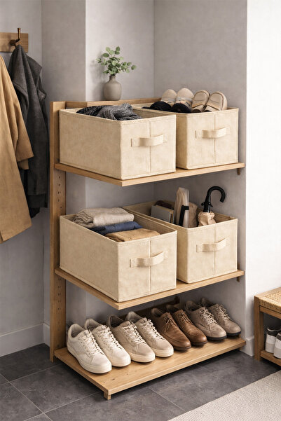 homyjr's 4 bucăți organizator pentru dulap, organizator pentru rafturi, cutie...