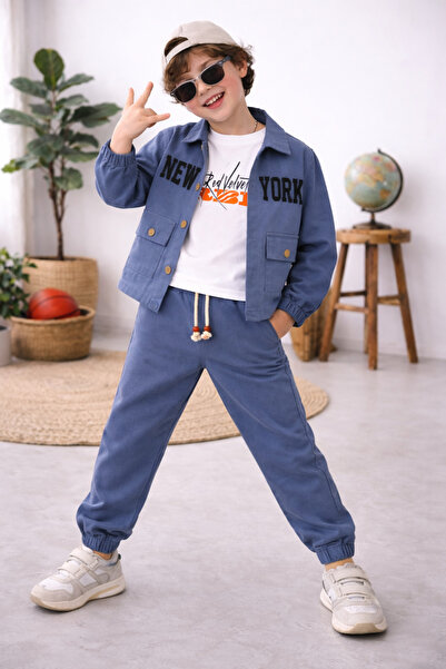 Çelix Kids Chlapecká zimní souprava New York, 3dílná, sváteční edice