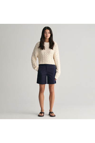 Gant Kadın Lacivert Slim Fit Şort